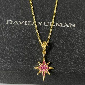 David Yurman Cable Collectibles® North Star Necklace in 18K Yellow Gold